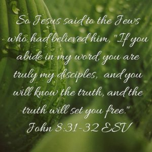 the truth will set you free